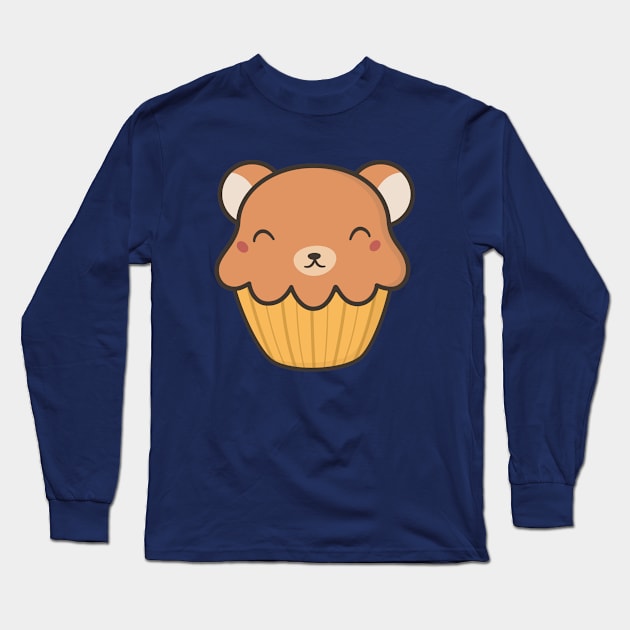 Tasty Cute Kawaii Bear Ice Cream Long Sleeve T-Shirt by happinessinatee